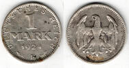 Weimarer Republik 1 Mark Weimarer Republik, Kursmünze 1 Mark 1924 F, Erhaltung siehe Scan! -
