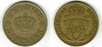 Dänemark 2 Kroner denmark, 2 kroner 1940, Christian X., like scan -