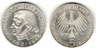 BRD 5 DM Deustchland, 5 DM 1964 J, Johann Gottlieb Fichte, Erhaltung siehe Scan! -