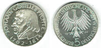 BRD 5 DM Deutschland, 5 DM 1964 J, Johann Gottlieb Fichte, Erhaltung siehe Scan! -