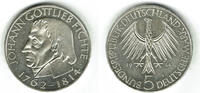 BRD 5 DM Deutschland, 5 DM 1964 J, Johann Gottlieb Fichte, Erhaltung siehe Scan! -