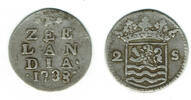 Niederlande - Provinz Zeeland 2 Stuiver netherlands - Zeeland, 2 Stuiver, like scan -