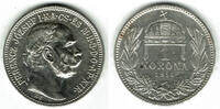 Ungarn 1 Korona Hungary, 1 Korona 1915 silver, Franz Joseph, like scan -