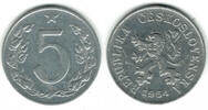 Tschechoslowakei 5 Heller czechoslovakia, 5 haleru 1954, like scan -