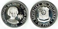 Philippinen 50 Piso Philippines, 50 Piso silver "international year of the child", like scan -