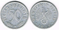 Drittes Reich 50 Pfennig Drittes Reich, Kursmünze 50 Pfennig 1940 A, Aluminium! Beispielabblidung -