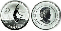 Kanada 20 Dollars Canada silver coin, 20 dollars "summertime" only with capsule. -