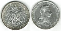 Preußen 3 Mark Preußen 3 Mark 1914 A, Wilhelm II. in Uniform, Erhaltung siehe Scan! -