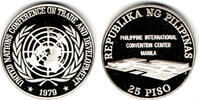 Philippinen 25 Piso Philippines, 25 Piso silver coin, United Nations Conference -