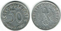 Drittes Reich 50 Pfennig Drittes Reich, Kursmünze 50 Pfennig 1940 B, Aluminium! -