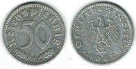 Drittes Reich 50 Pfennig Drittes Reich, Kursmünze 50 Pfennig 1940 F, Aluminium! -