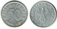 Drittes Reich 50 Pfennig Drittes Reich, Kursmünze 50 Pfennig 1942 E, Aluminium! -