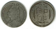 Großbritannien 1 Schilling great britain silver coin, victoria, 1 shilling -