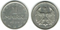 Weimarer Republik 1 Mark Weimarer Republik, Kursmünze 1 Mark 1924 E! -