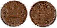 Dänemark 2 Öre denmark coin, 2 öre, Christian X., like scan -