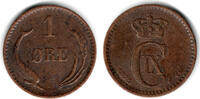Dänemark 1 Öre denmark coin, 1 öre, Christian IX., like scan -