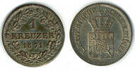 Bayern 1 Kreuzer bavaria, Maximilian II., 1 Kreuzer, like scan -
