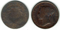 Straits Settlements - East India Company 1 Cent Straits Settlements, Cent, Victoria, like scan! -