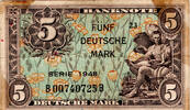 Deutschland - Bank Deutscher Länder 5 Mark 1948 Bank Deutscher Länder, F... 292.85 元 含税 ＋  100.41 元 运费