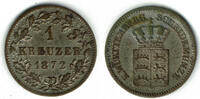 Württemberg 1 Kreuzer Königreich Württemberg, 1 Kreuzer 1872, Wilhelm, siehe Scan! -