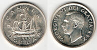 Kanada - Neufundland 1 Dollar canada - new foundland, 1 Dollar silver coin, george VI., like scan -