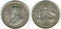 Australien Florin Australia, florin silver, George V. -