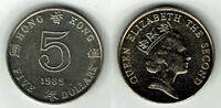 Hongkong 5 Dollar British Colonies - Hongkong, 5 Dollar, Elisabeth II. -
