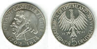 BRD 5 DM Deutschland, 5 DM 1964 J, Johann Gottlieb Fichte, Erhaltung siehe Scan! -