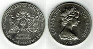 Tristan da Cunha 1 Crown Tristan da Cunha commemorative coin, 25th anniversary of coronation -