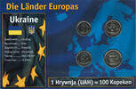 Ukraine 18 Hrywen 2018-2020 Ukraine, coin set, 1 hrywnja - 10 hrywen (4 ... 49.37 元 含税 ＋  100.41 元 运费