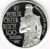 Österreich 100 Schilling Österreich 1997,100 Schilling, Maximilian, mit Etui/COA, PP! -