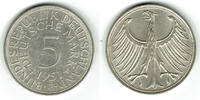 BRD 5 DM Bundesrepublik Deutschland, 5 DM Silberadler 1951 D, Erhaltung siehe Scan -