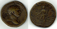 Römische Kaiserzeit - Trajanus AE-Dupondius Dupondius des Trajanus, Rv.: Pax mit Zweig, SPQR OPTIMO PRINCIPI! -