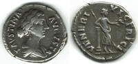 Römische Kaiserzeit - Faustina Filia AR-Denar AR-Denar der Faustina Filia, Rv.: Venus steht n. re., VENERI VICTRICI! -