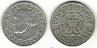 Drittes Reich 2 Mark Drittes Reich, 2 Mark Gedenkmünze Martin Luther, 1933 D! -