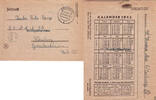 Drittes Reich / Eschwege 1944 Feldpostbrief mit Kalender 1943 2-3 33.47 元 含增值税 ＋  83.67 元 运费