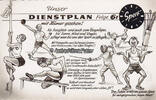 Bundesrepublik Deutschland Ansichtskarte / Postkarte / Unser Dienstplan mit Humor gesehen! -