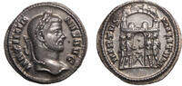 Roman Empire Argenteus Maximianus Herculius , Siscia 294 AD -