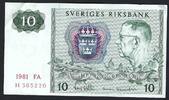Suède / Schweden 10 Kroner Sveriges Riksbank -
