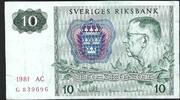 Suède / Schweden 10 Kroner Sveriges Riksbank -