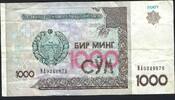 Ouzbekistan / Uzbekistan 1000 Sum Central Bank of Uzbekistan Republic -