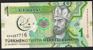 Turkmenistan 1 Manat Türkmenistan Merkezi Banky -