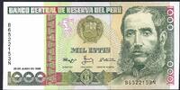 Pérou / Peru 1000 Intis 28/06/1988 Banco Central De Reserva Del Peru P.N... 8.37 元 含税 ＋  83.67 元 运费