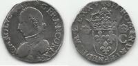 France / Frankreich / Rennes Teston Henri III au nom de Charles IX -