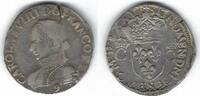 France / Frankreich / Rennes Teston Henri III au nom de Charles IX -