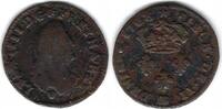 France / Frankreich / Strasbourg / Straßburg II Deniers Louis XIV (1643 - 1715) -