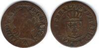 France / Frankreich / Lille Liard à la vieille tête Louis XV (1715 - 1774) -