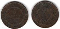 Sardaigne / Sardinien 5 Centesimi 1826 Turin Carlo Felice S 100.41 元 含税 ＋  83.67 元 运费