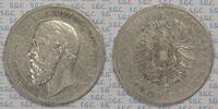 Kaiserreich Baden 5 Mark Grand Duke Friedrich -