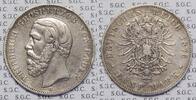 Kaiserreich Baden 5 Mark Grand Duke Friedrich -